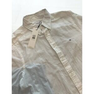🔥 New Calvin Klein Poplin Stretch Slim Shirt - White - Size L - NWT! 🔥